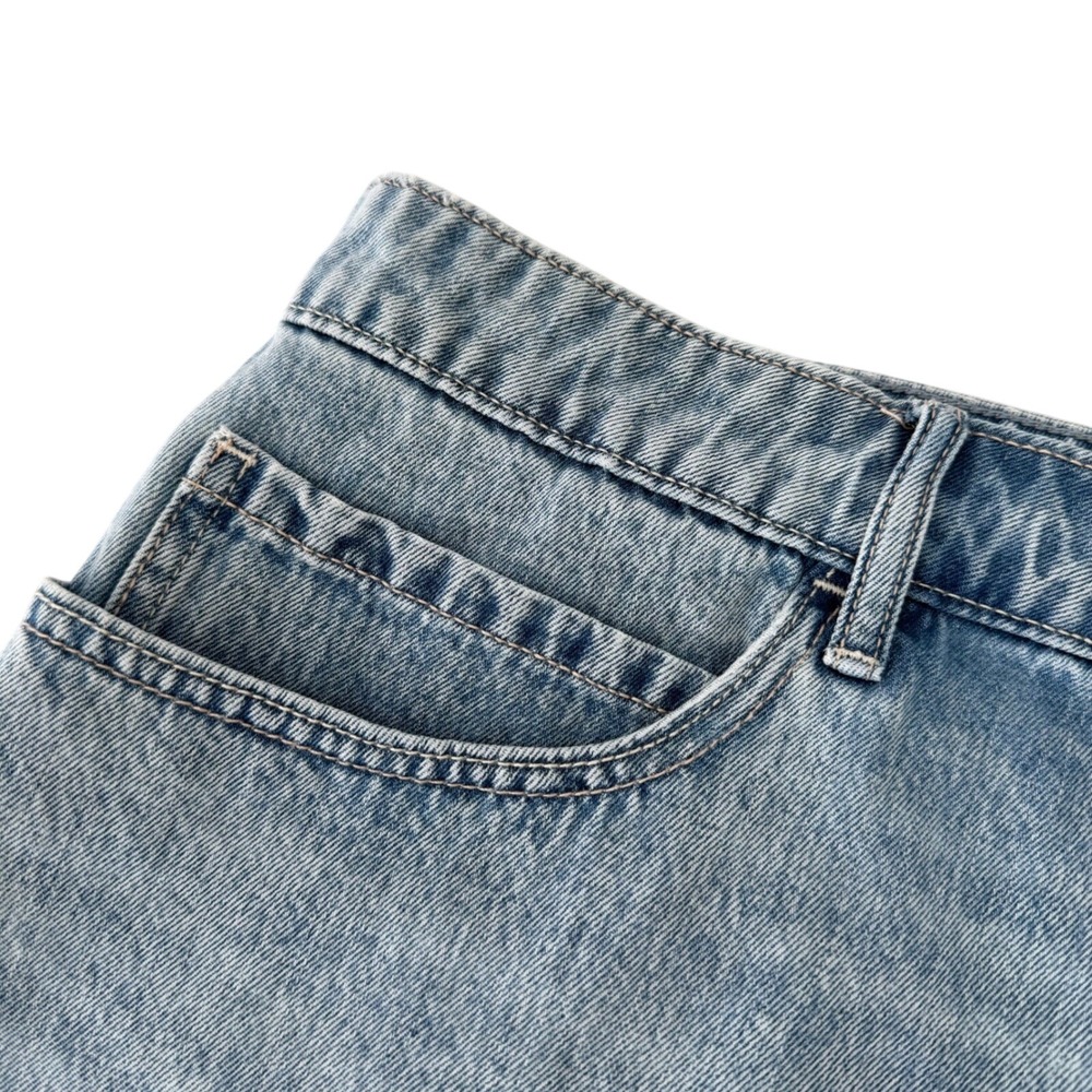 New Hollister Curvy Low-rise Denim Jean Mini Skirt Stretch Size 20 NWT - Picture 2 of 12